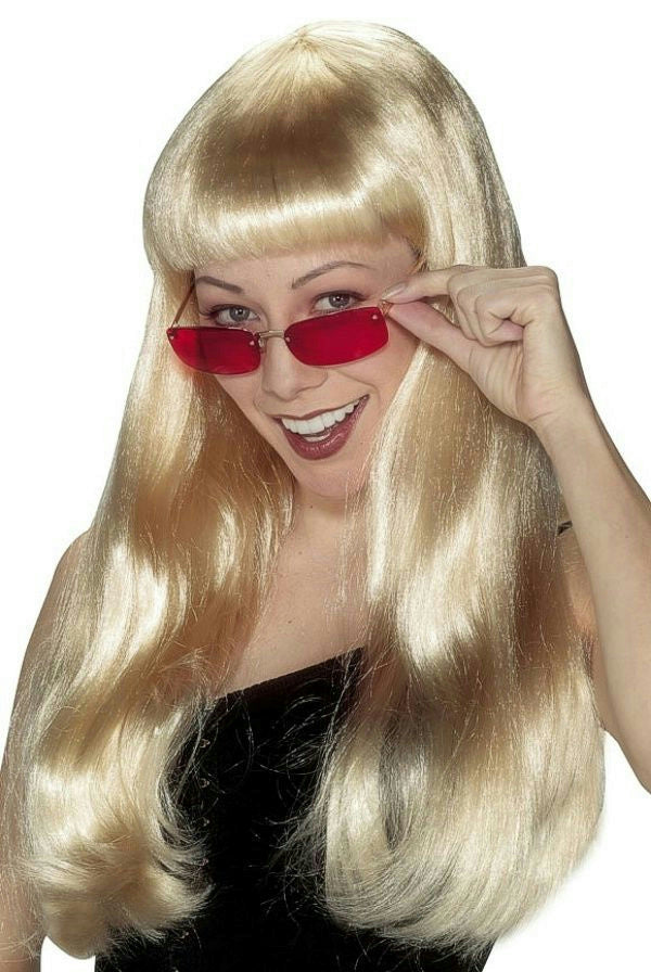 Babe Cher Long Blonde Celebrity Style Showgirl Wig