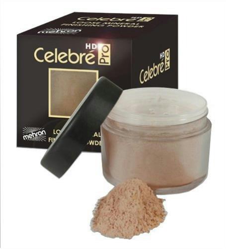Mehron Celebr Pro HD Loose Mineral Finishing Powder Medium/Dark 0.41 oz