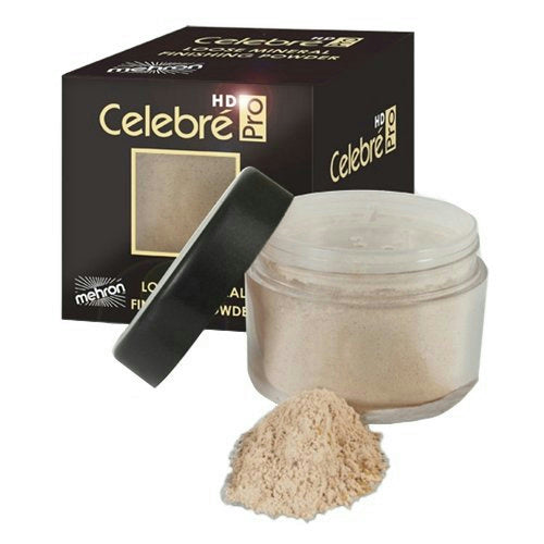 Mehron Celebr Pro HD Loose Mineral Finishing Powder Light/Medium 0.41 oz