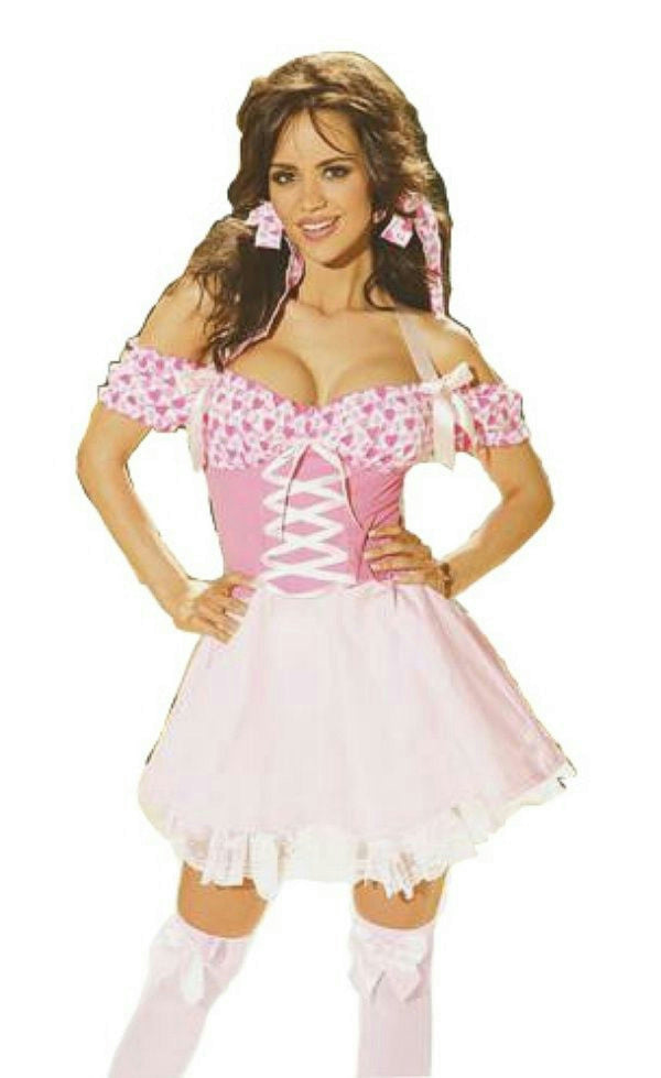 Candy Hearts Sexy Valentine's Day Adult Womens Costume Size Small