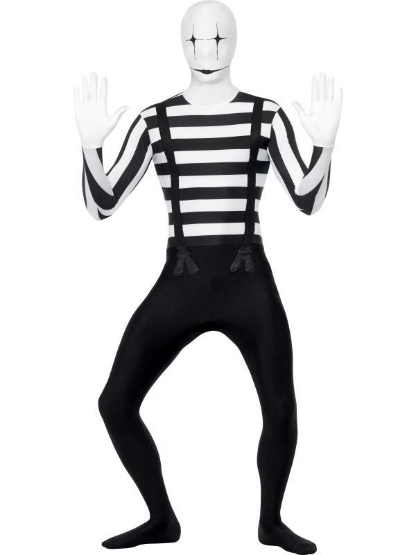 Men's Mime Second Skin Costume Size XL 46-48 chest