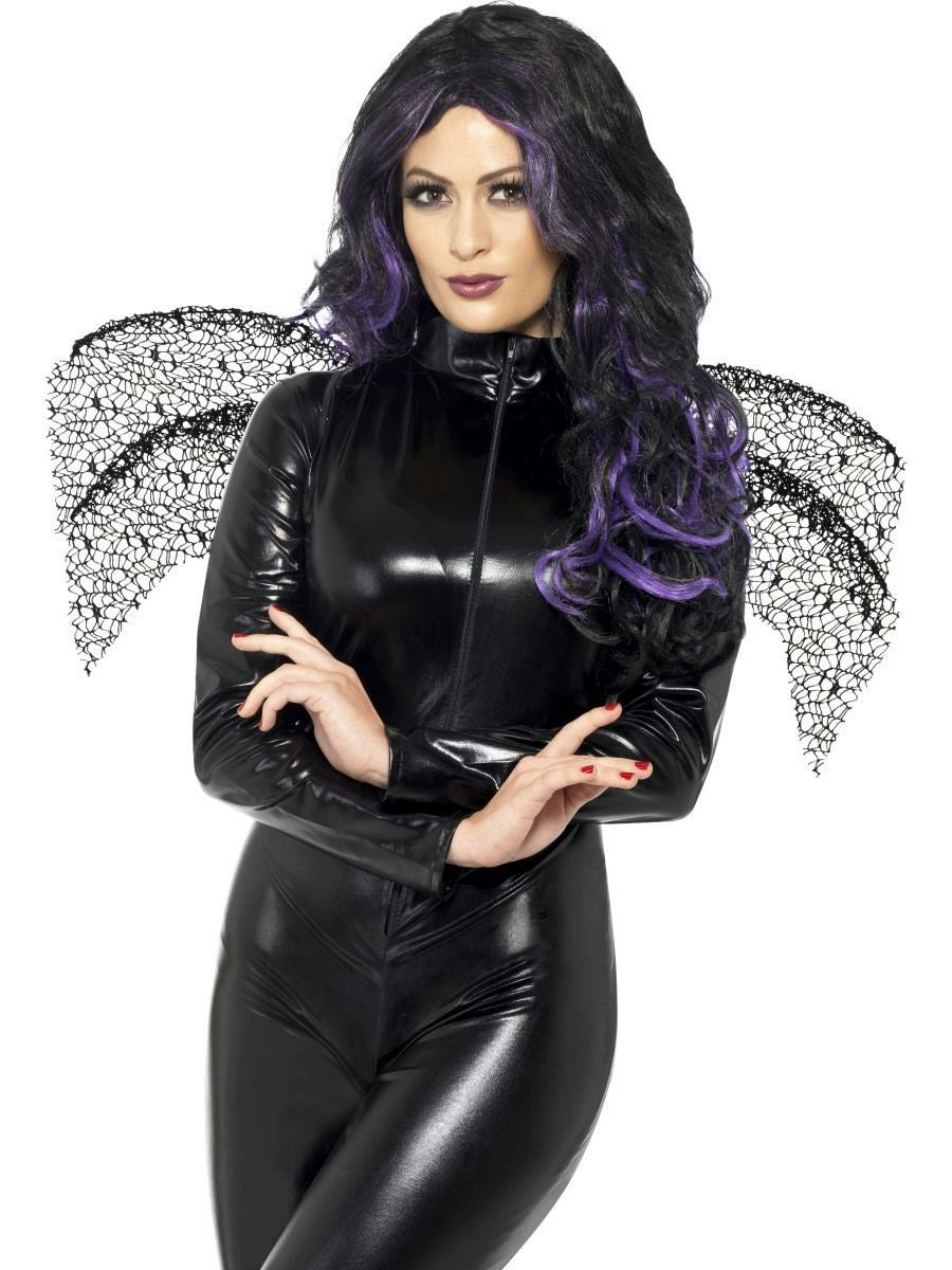 Black Fabric Gothic Wings