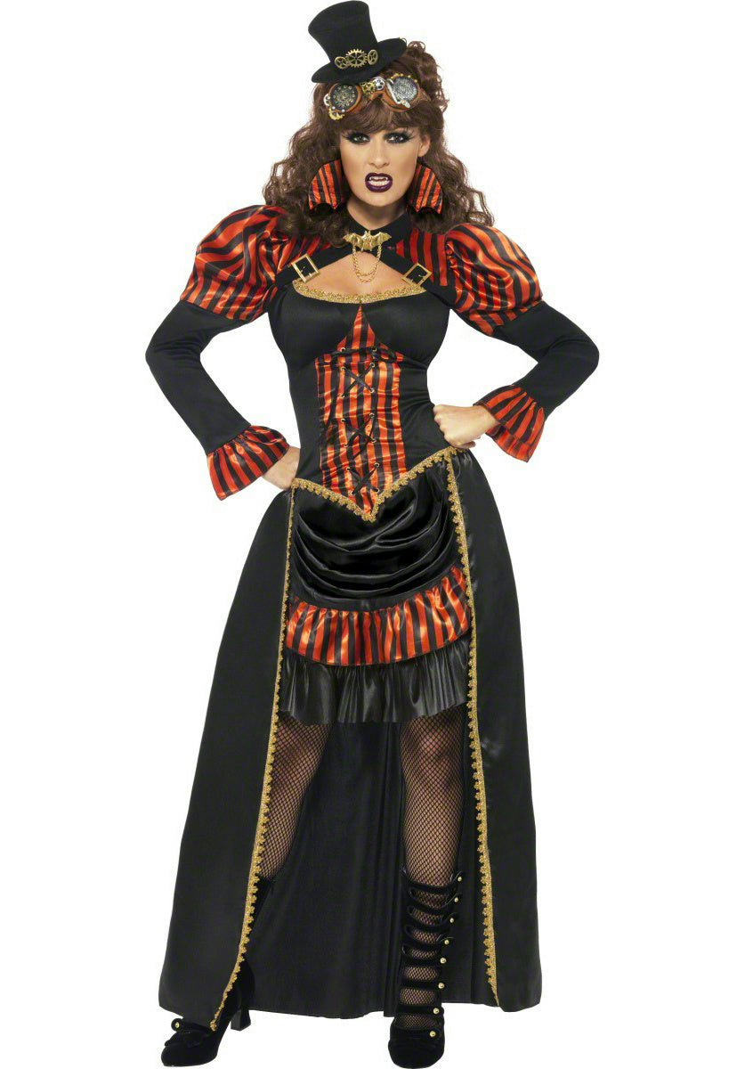 Steampunk Vamp Victorian Vampiress Adult Costume Size Medium