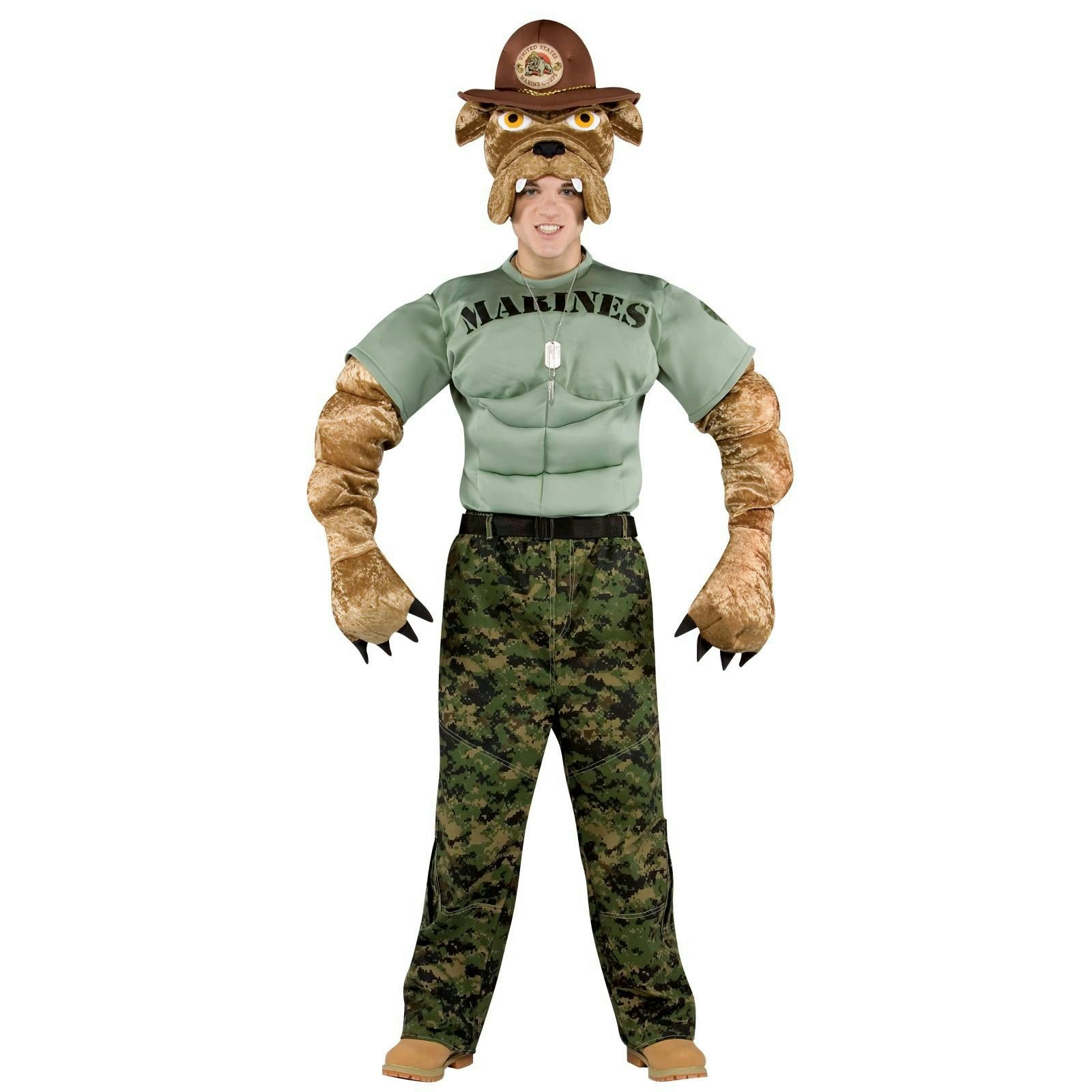 Military Mascot Marine Chesty The Bulldog Adult Costume