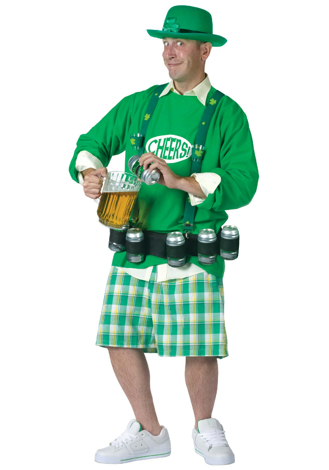 Cheers N' Beers St. Patrick's Day Adult Mens Costume
