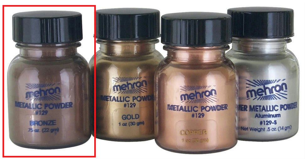 Mehron Metallic Powder Bronze .75 oz