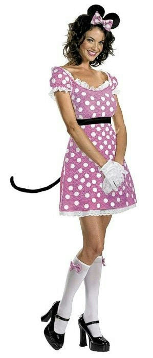 Pink Minnie Mouse Sassy Adult Costume Size Small