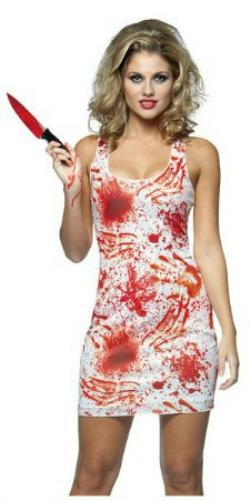 Bloody Tank Dress Adult Costume Size 4-10