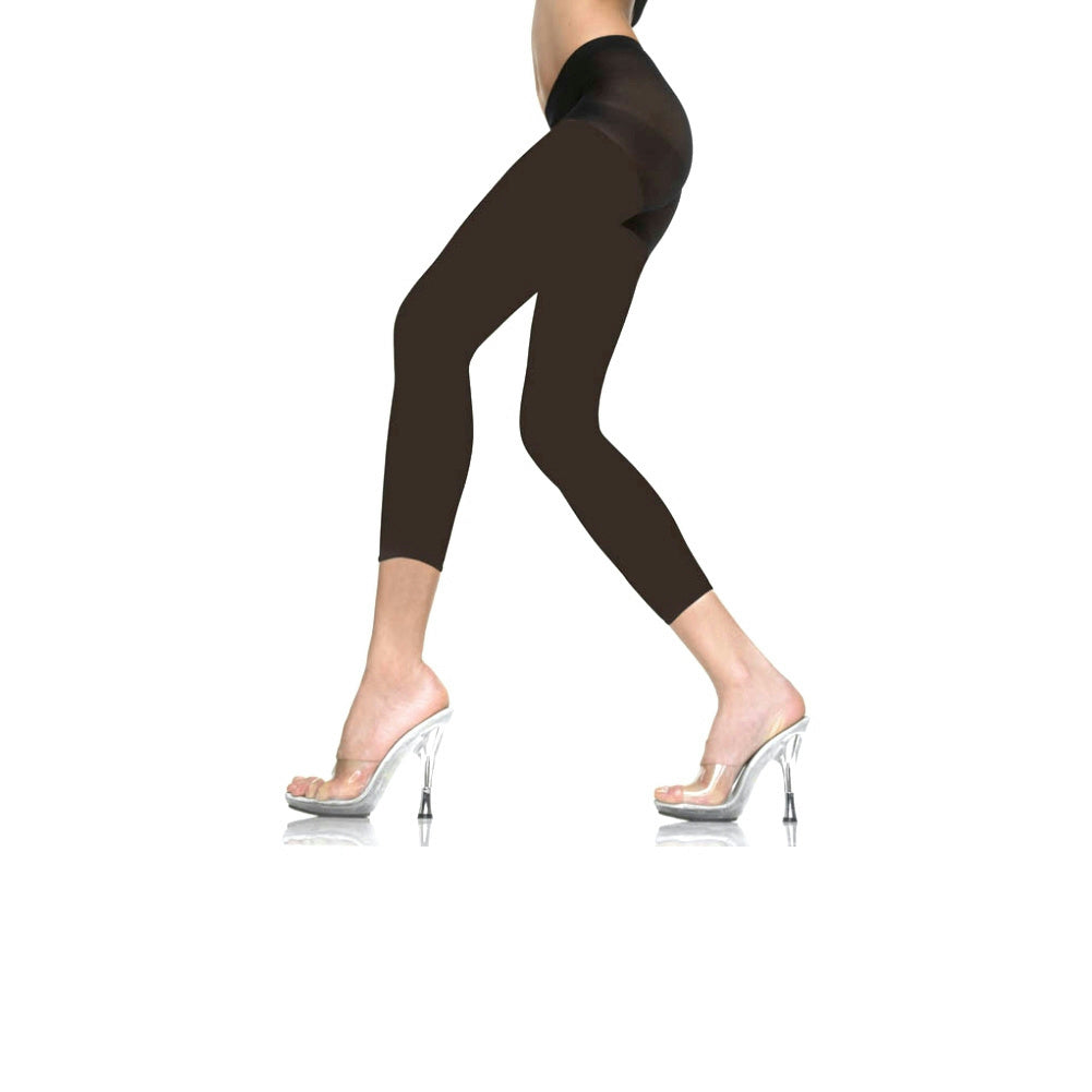 Black Capri Footless Tights Material Girl 80's Pop
