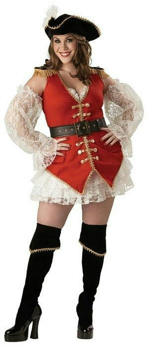 Pirate Treasure Plus Size Sexy Deluxe Pirate Adult Costume XL