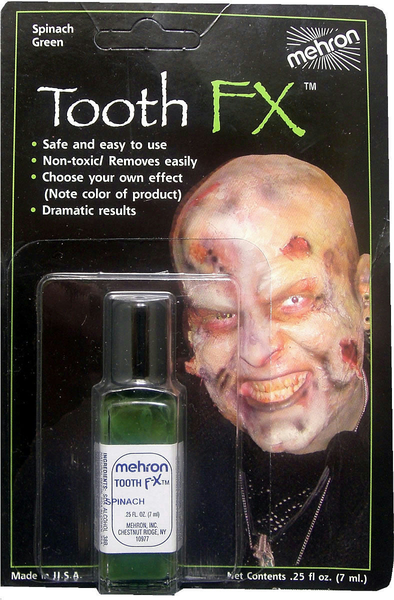 Mehron Tooth FX Liquid Paint On Tooth Color Spinach Green