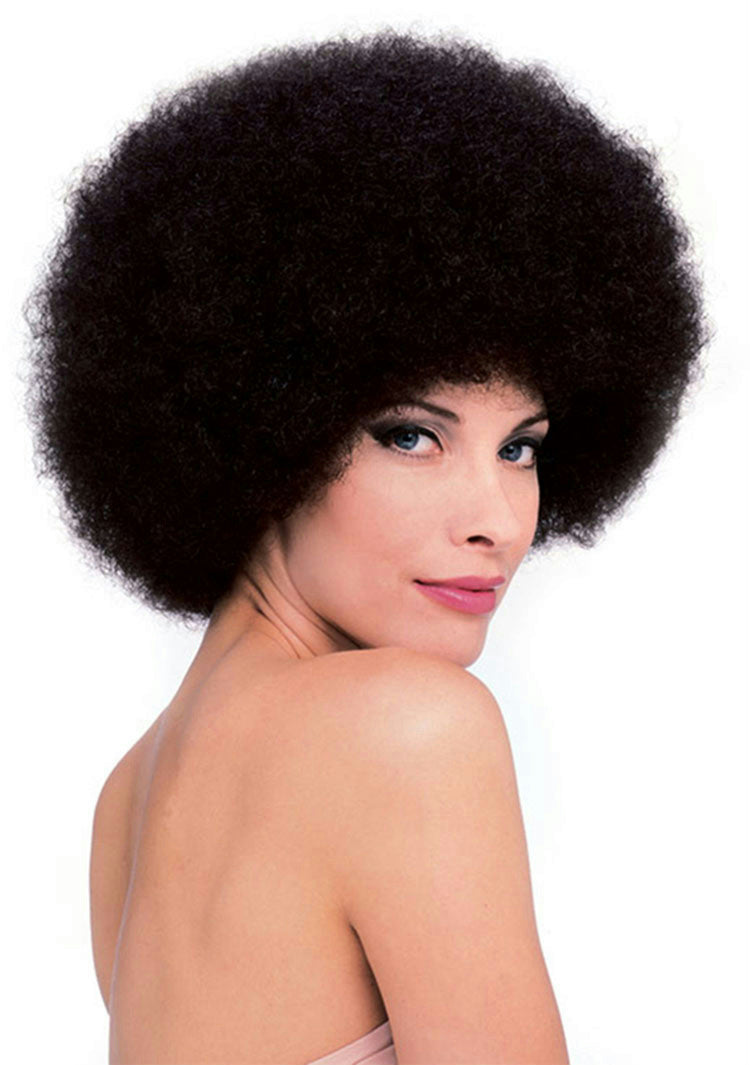 Deluxe Natural Looking Dark Brown Afro Wig