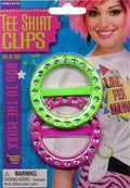 Retro 1980s Tshirt Clip 80s Tee Shirt Clips (Comes W/2)