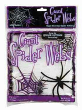 Load image into Gallery viewer, Giant Spider Webs - White 2oz Prop Decoration
