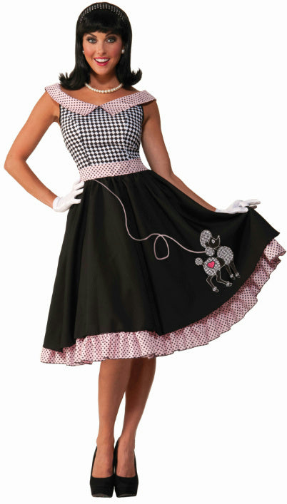 Flirtin' with the 50's Checkered Cutie Dress with Poodle Size XS/S