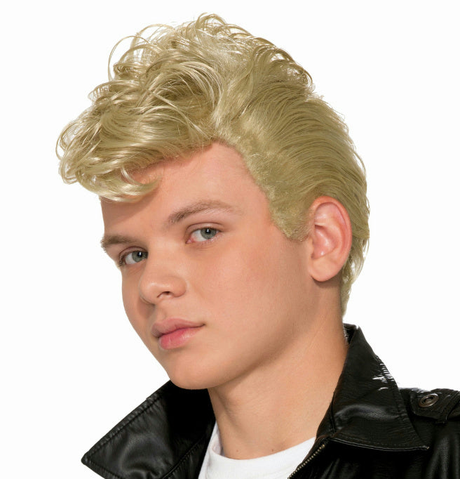 Blonde 50's Greaser Mens Costume Wig