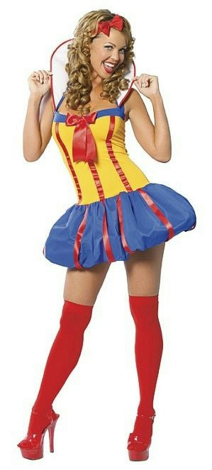 2 Piece Sexy Snow White Princess Adult Costume S/M
