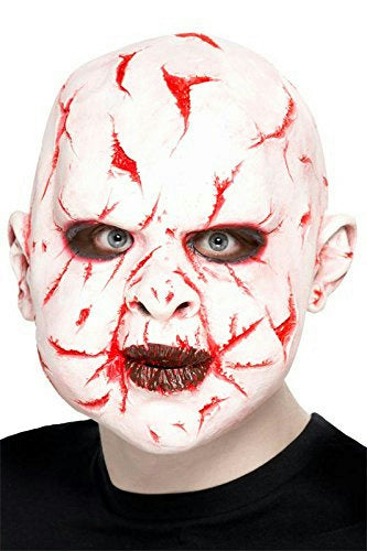 Smiffy's Men's Scar Face Cut Up Latex Overhead Mask