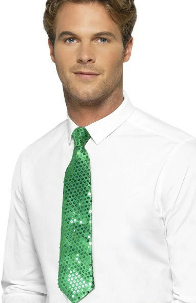 Smiffy's Green Sequin Long Tie