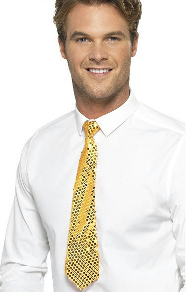 Smiffy's Gold Sequin Long Tie