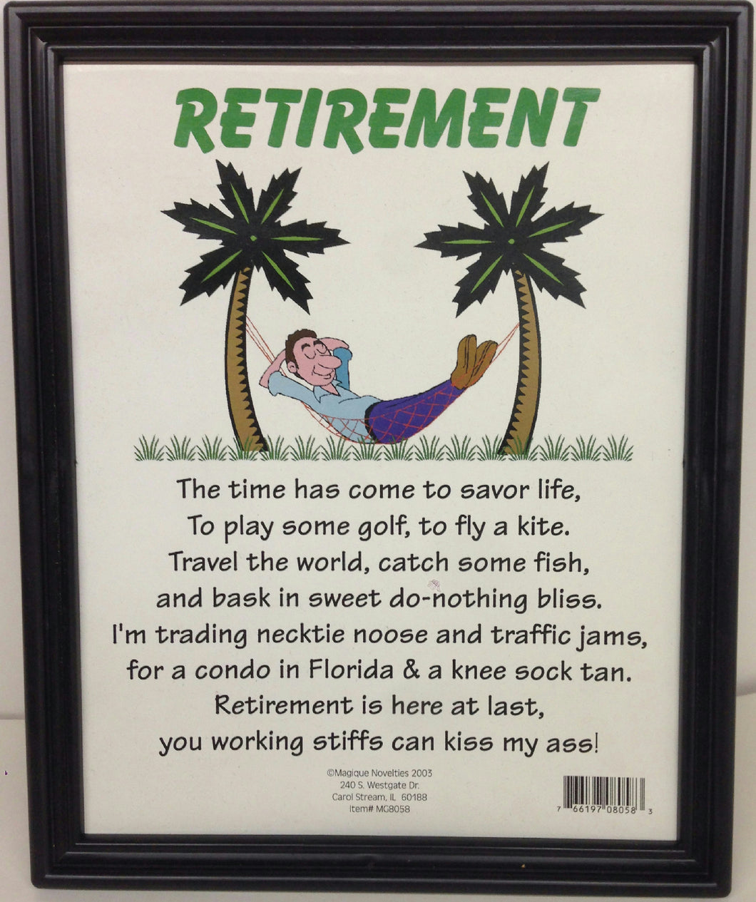 Retirement Over The Hill Gag Gift Sign
