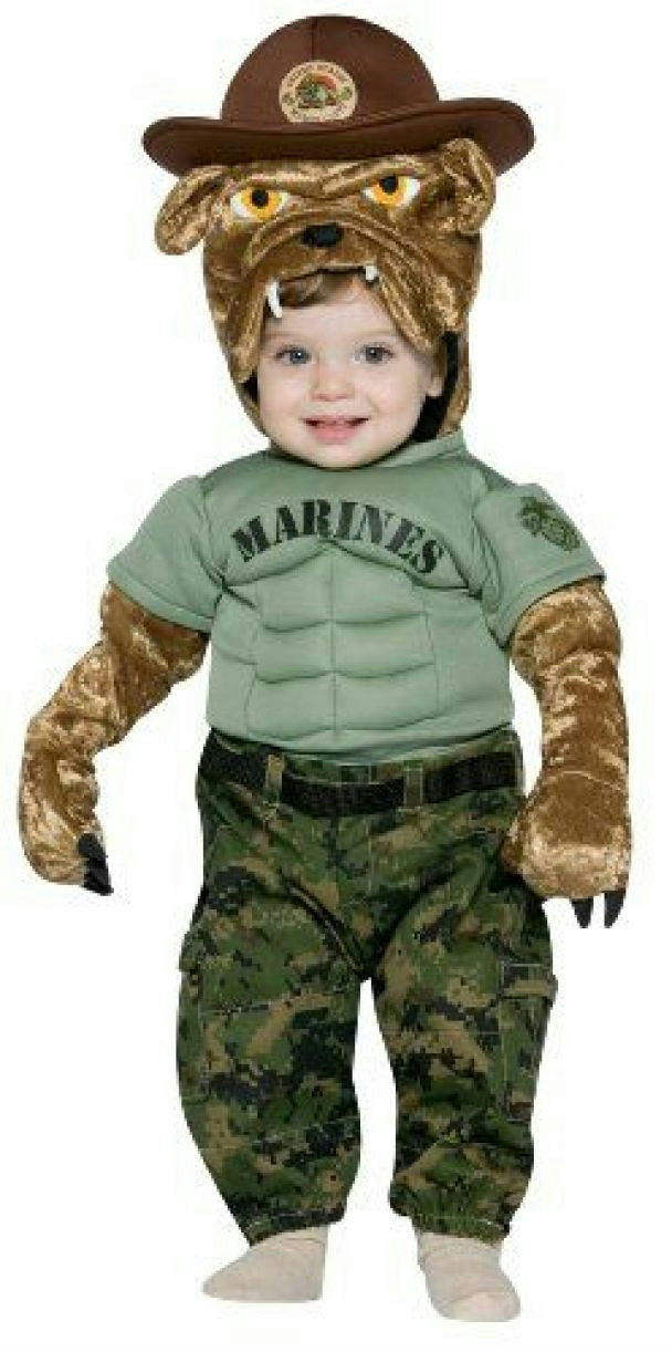 Military Mascot Marine Chesty Toddler Costume 2-4T