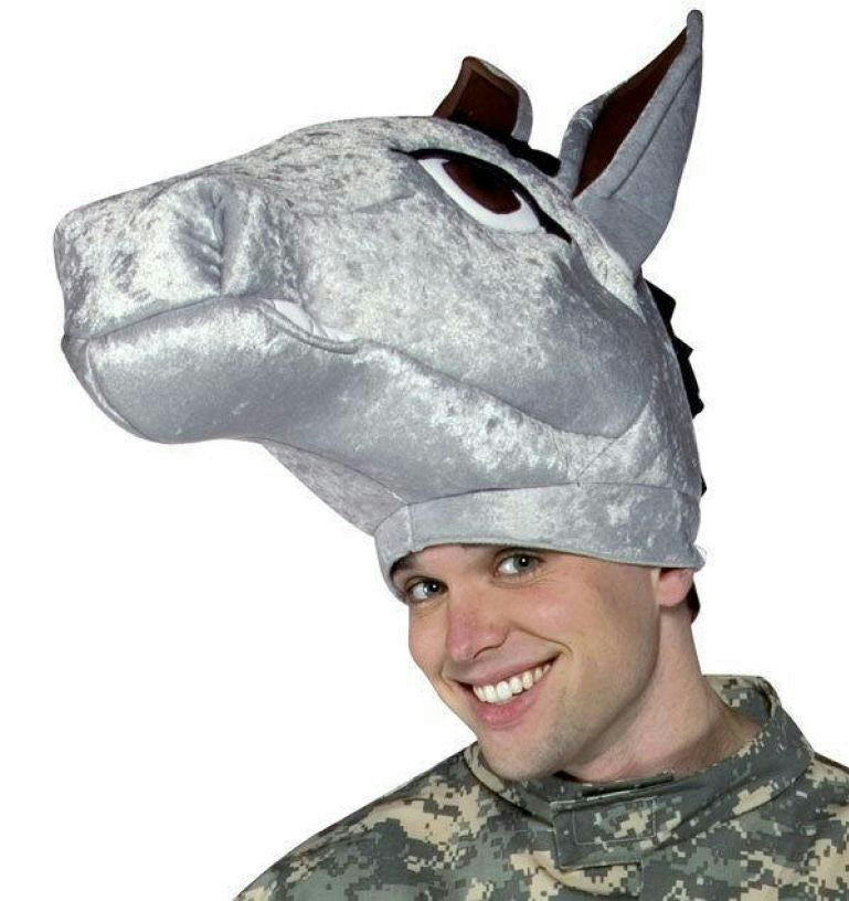 Mule Hat Democrat Donkey Head Piece Military Mascot Adult Army