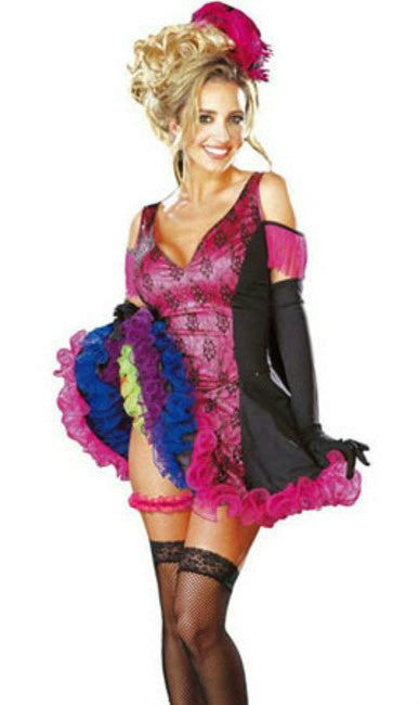 Adult Sexy Show Me Your Can Can Dancer Adult Costume Size Medium