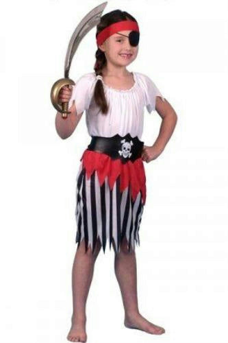 Pirate Girl Child Costume Dress Size Small 3-5