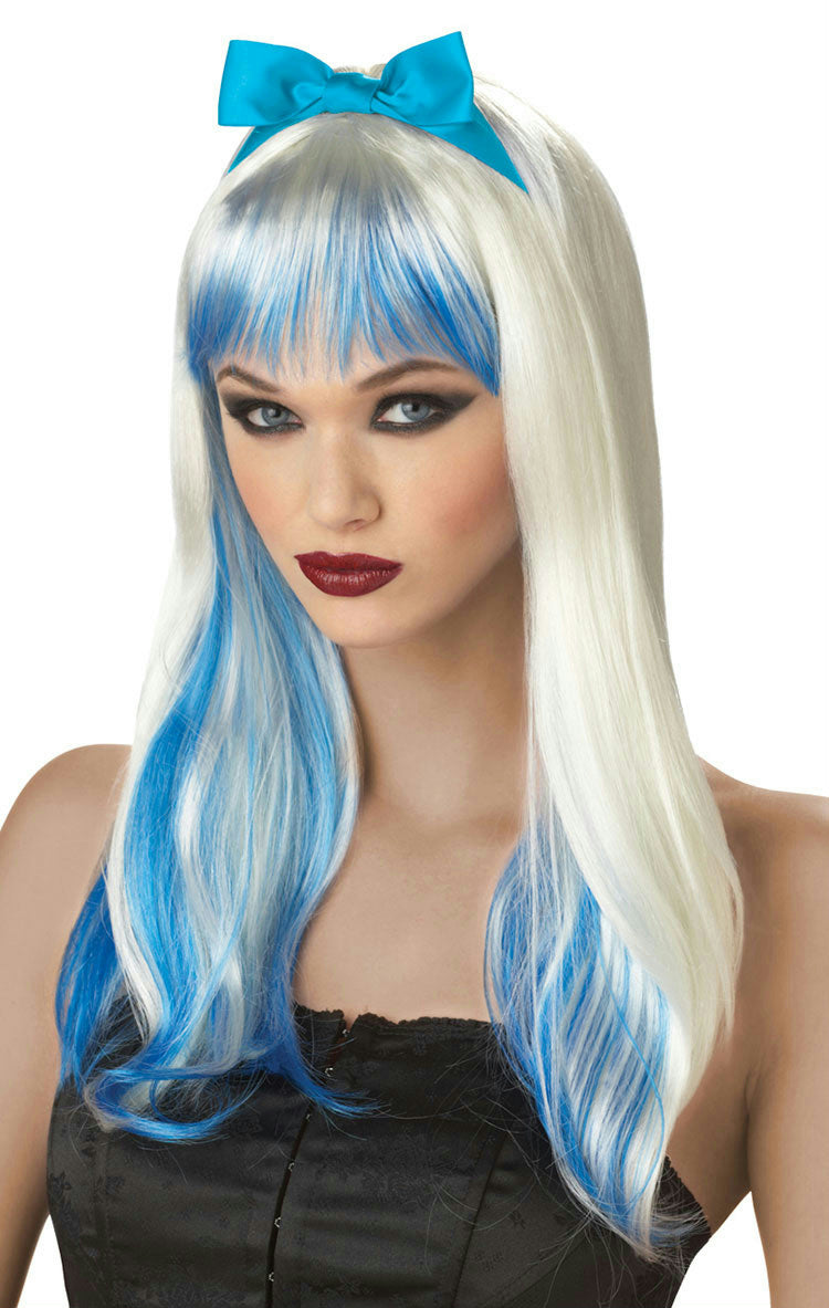 Blue and White Enchanted Tresses Alice Wig