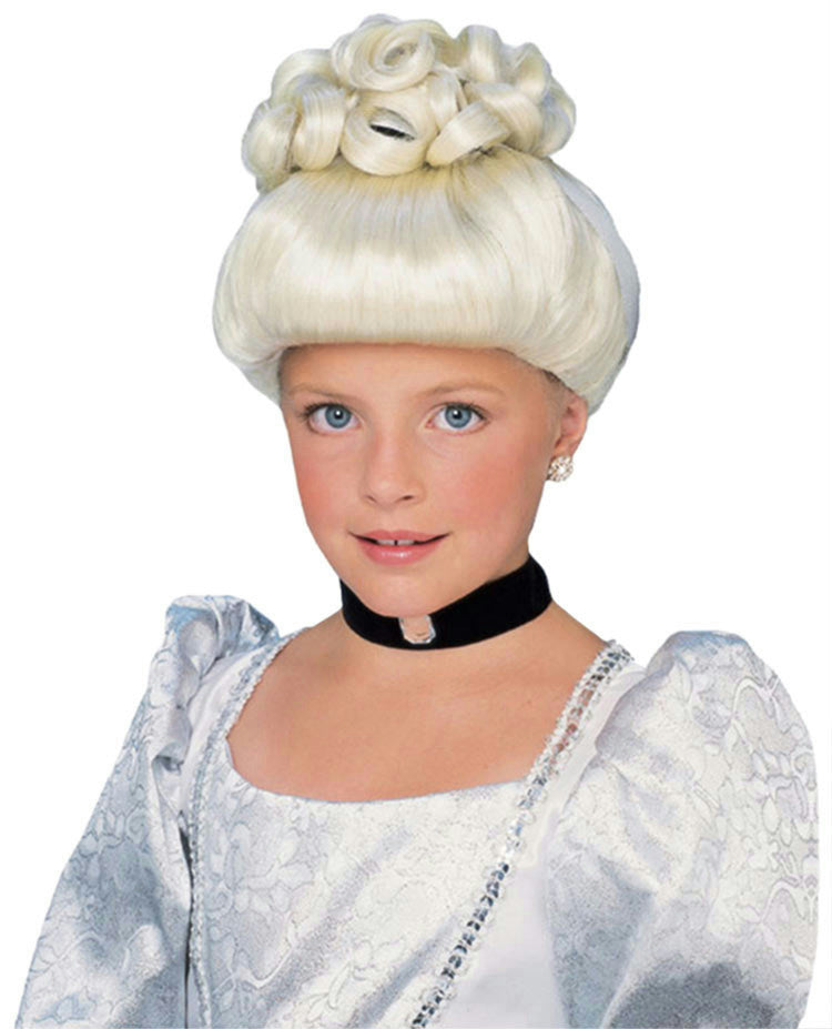 Princess Cinderella Child Updo Costume Wig