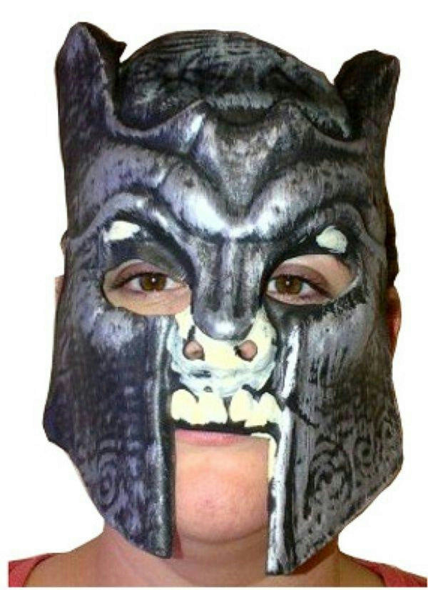 Horrorland Dark Knight Foam Chinless Face Mask with Elastic Strap
