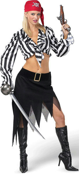 Cabin Girl Cutie Sexy Ladies Pirate Adult Costume Small 6-8