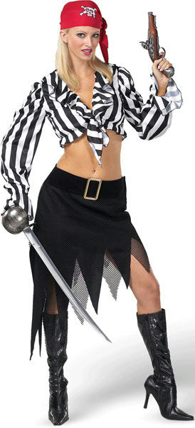 Cabin Girl Cutie Sexy Ladies Pirate Adult Costume XS 2-4