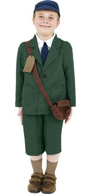 World War II Evacuee Boy Child Costume Size Small