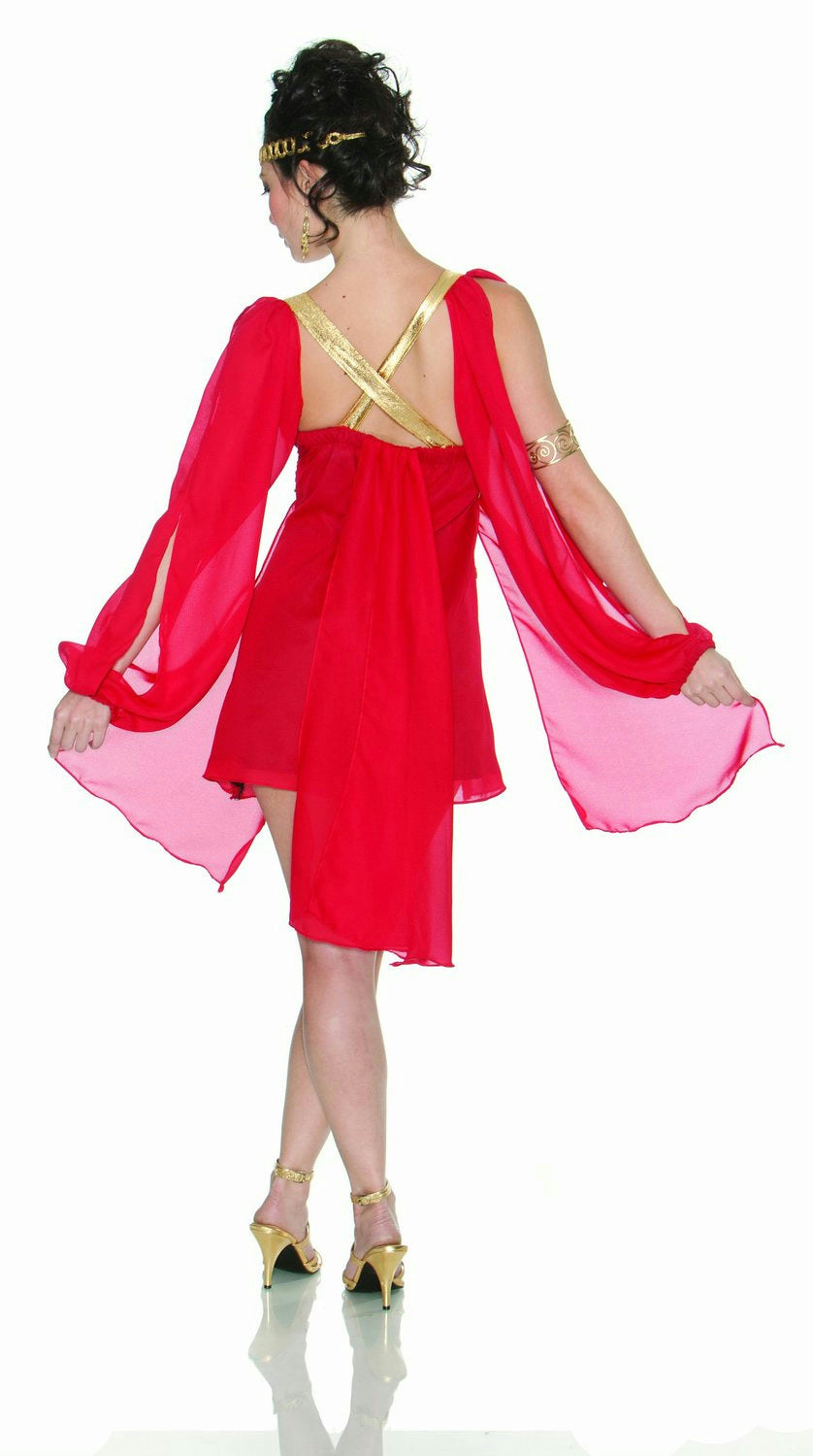 Delicious Grecian Goddess in Red Sexy Adult Costume S/M