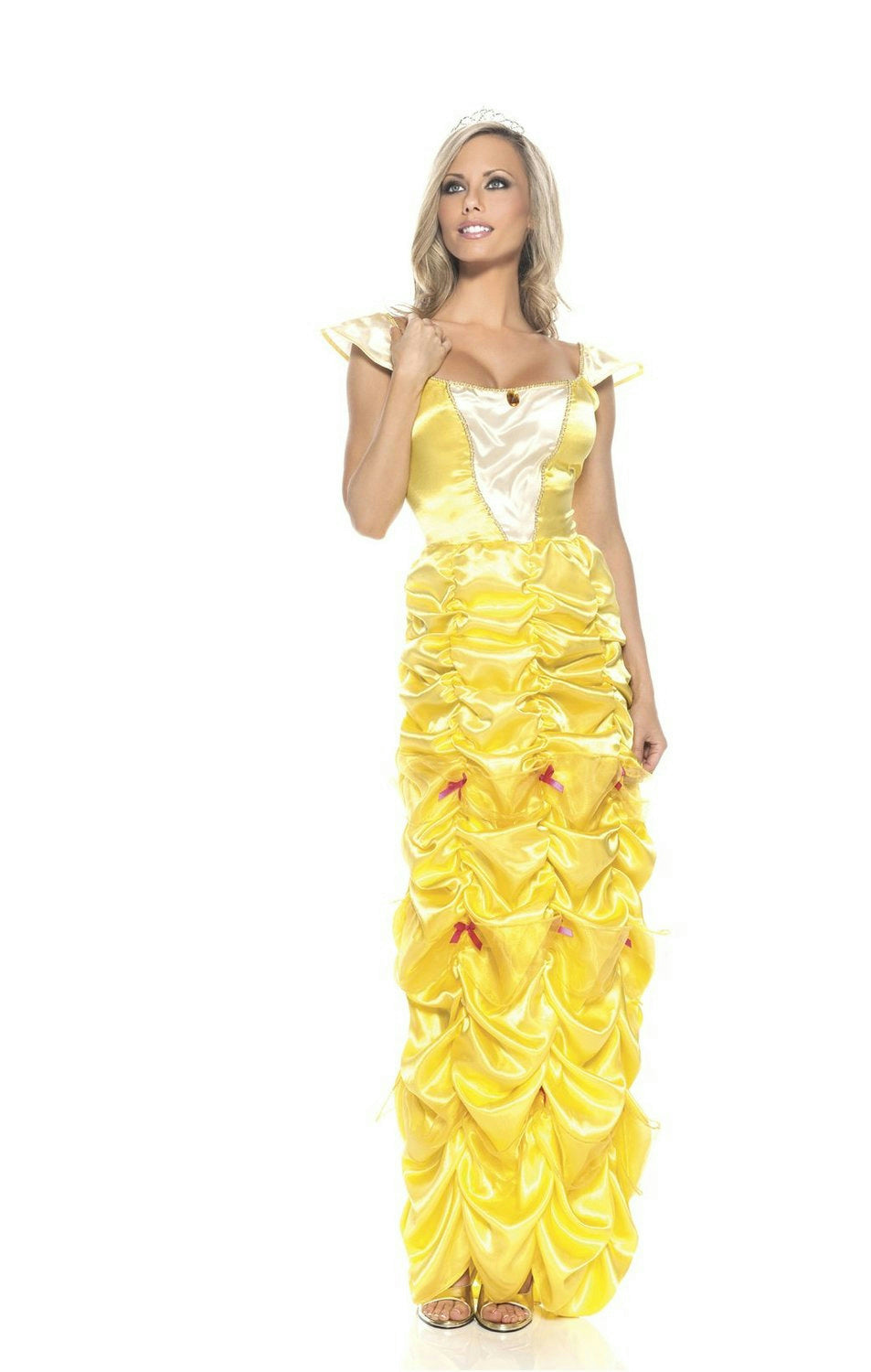 Women's Yellow Southern Belle Princess Costume Size S/M