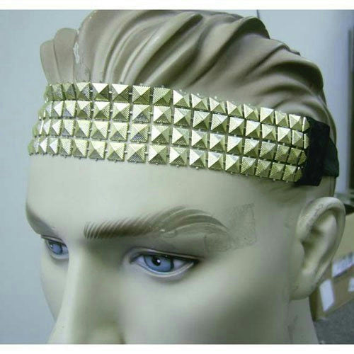 80's Gold Stud Metallic Headband
