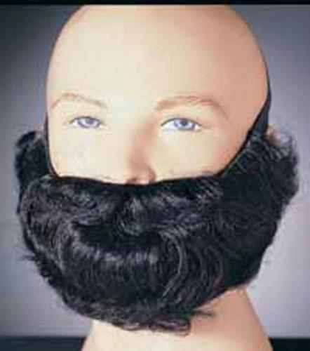Black Character Costume Beard and Mustache Adult Men's Facial Hair Accessory