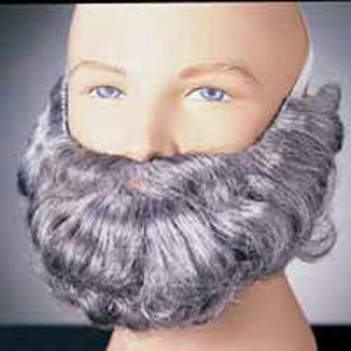 Gray Character Costume Beard and Mustache Adult Men's Facial Hair Accessory