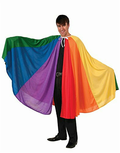 Rainbow Fantasy Pride Adult Multicolored Costume Cape