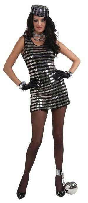 Forum Novelties Women's Jail House Honey Sexy Costume Size XS/SM (2-6)