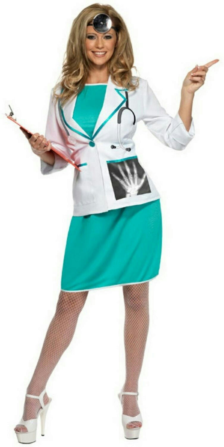 Smiffy's Women's Sexy Private Doctor Adult Costume Size Medium 10-12