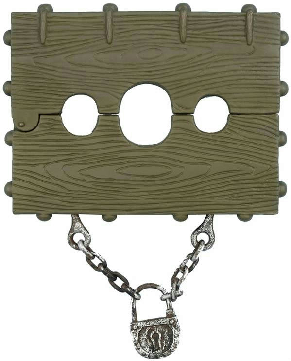 Extra Large Stock and Chain Execution Slave Haunted House Prop
