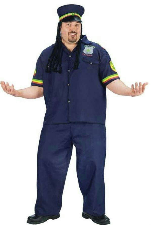 Way High Patrolman Rasta Jamaican Plus Size Adult Costume