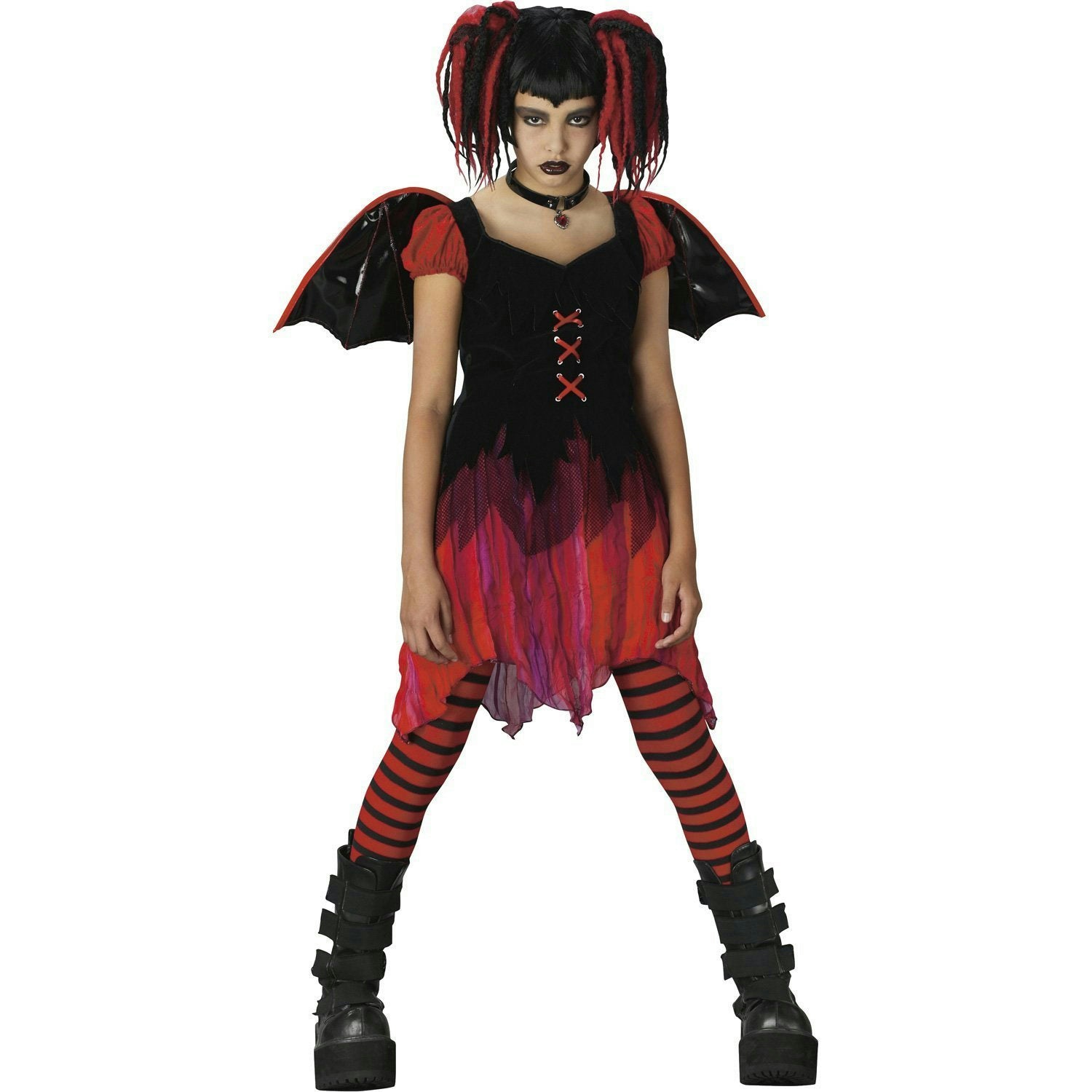 Lilith Goth Fairy Teen Costume Child Large 12-14