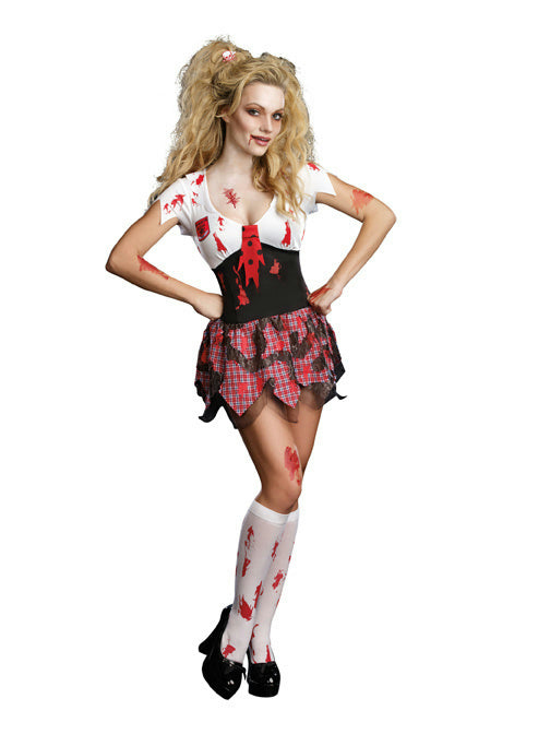 Dreamgirl High School Schoolghoul Sexy Schoolgirl Zombie Adult Costume Small 2-6