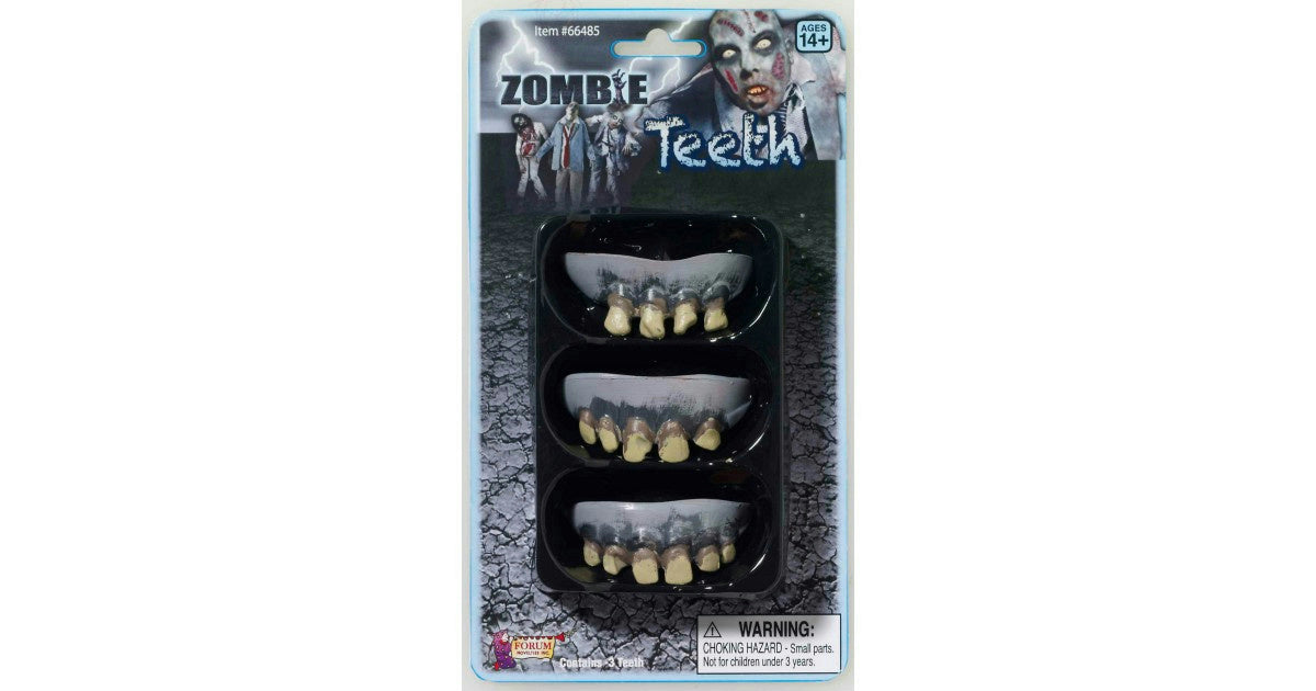 3 Pack Zombie Teeth Adult