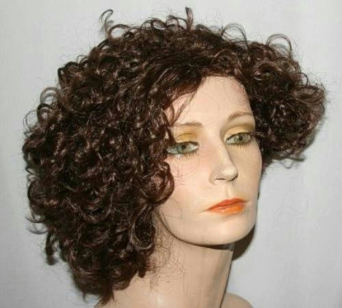 Glamour Shot Girl Harlow 1930's Curly Brown Wig