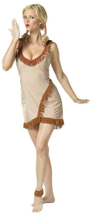 Cinema Secrets Tribal Tease Sexy Indian Adult Women's Costume Medium 10-12